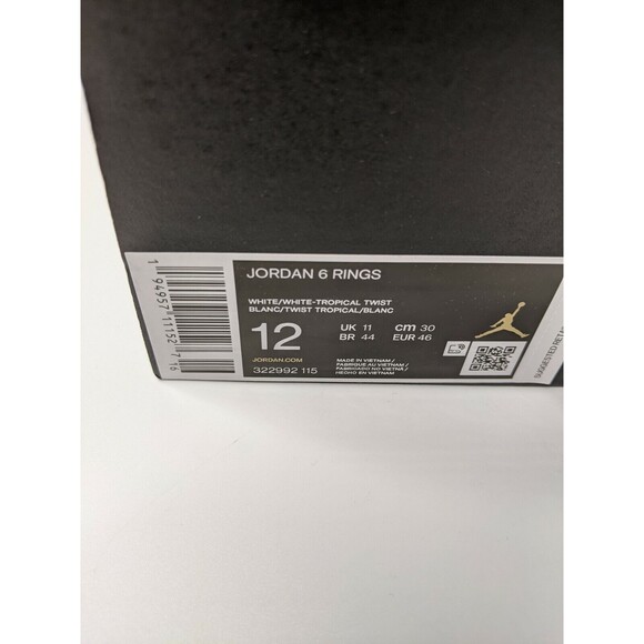Nike Air Jordan 6 Rings Mens 12 Tropical Twist Concord 322992-115 NEW IN BOX main image 7